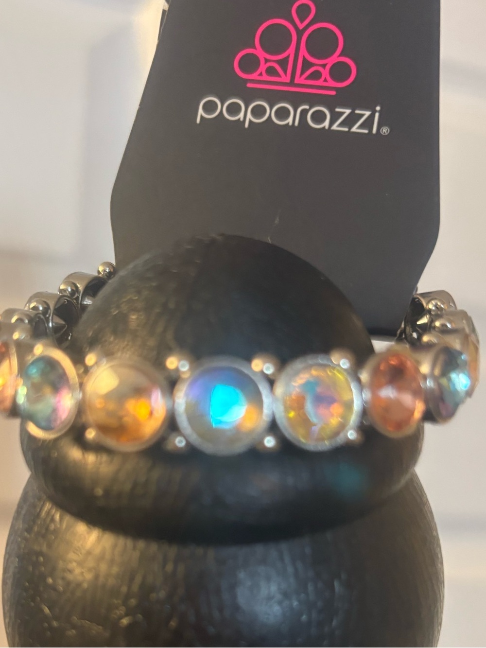 Paparazzi Iridescent Aurora Crystal Stretch Bracelet - Multicolor